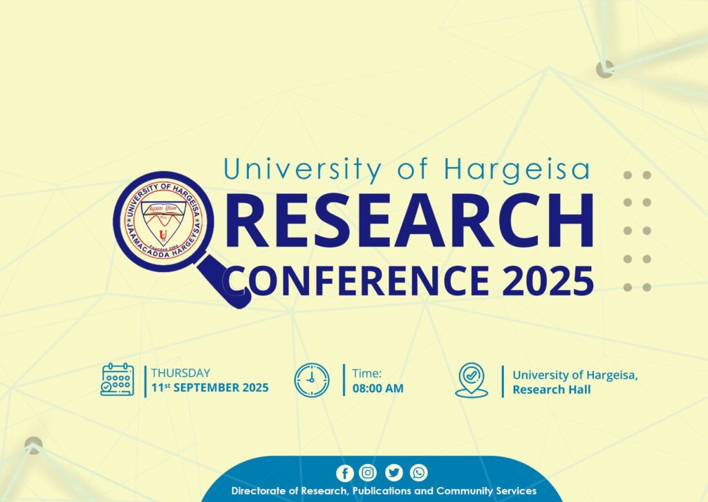 Call for Abstracts – University of Hargeisa Research Conference 2025