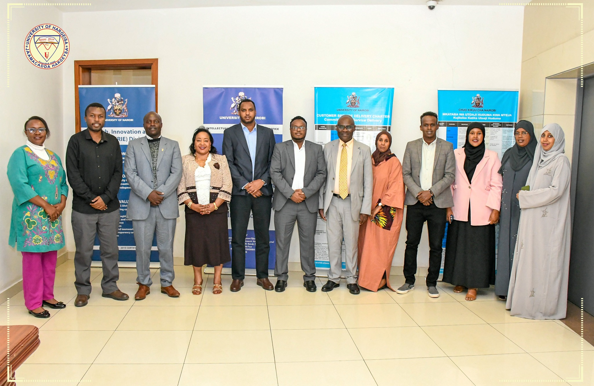 A delegation led by the Vice President Dr. Abdirashed visited the University of Nairobi.