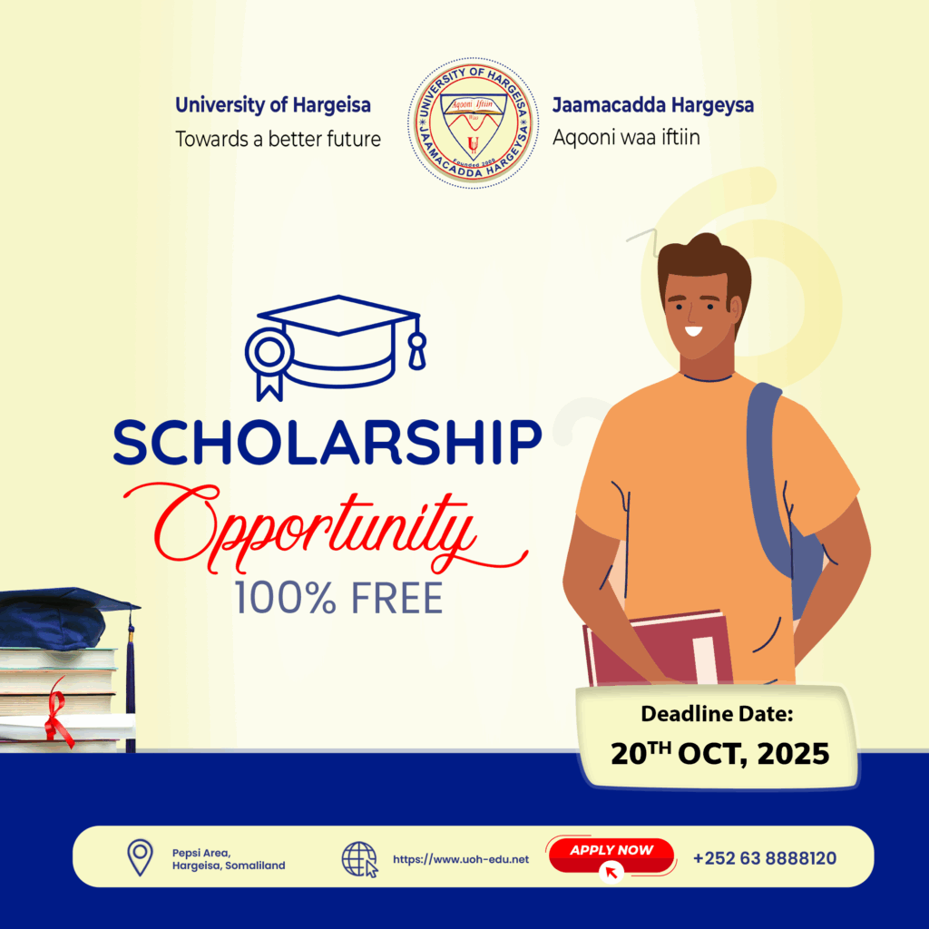 University of Hargeisa Announces 2025–2026 Academic Year Scholarship Program