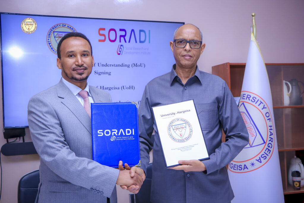 𝗨𝗻𝗶𝘃𝗲𝗿𝘀𝗶𝘁𝘆 𝗼𝗳 𝗛𝗮𝗿𝗴𝗲𝗶𝘀𝗮 𝗦𝗶𝗴𝗻𝘀 𝗠𝗼𝗨 𝘄𝗶𝘁𝗵 𝗦𝗢𝗥𝗔𝗗𝗜 𝘁𝗼 𝗔𝗱𝘃𝗮𝗻𝗰𝗲 𝗥𝗲𝘀𝗲𝗮𝗿𝗰𝗵 𝗮𝗻𝗱 𝗗𝗲𝘃𝗲𝗹𝗼𝗽𝗺𝗲𝗻𝘁