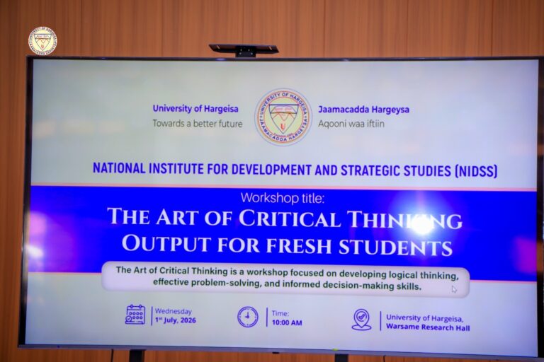 University of Hargeisa Fresh Students Showcase Outstanding Critical Thinking Skills